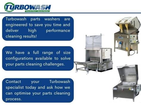 turbowash cleaning equipment services|Turbowash Parts Cleaning .